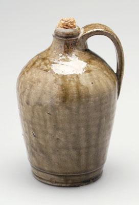 Appraisal: I H Craven stoneware jug runny medium olive alkaline glaze