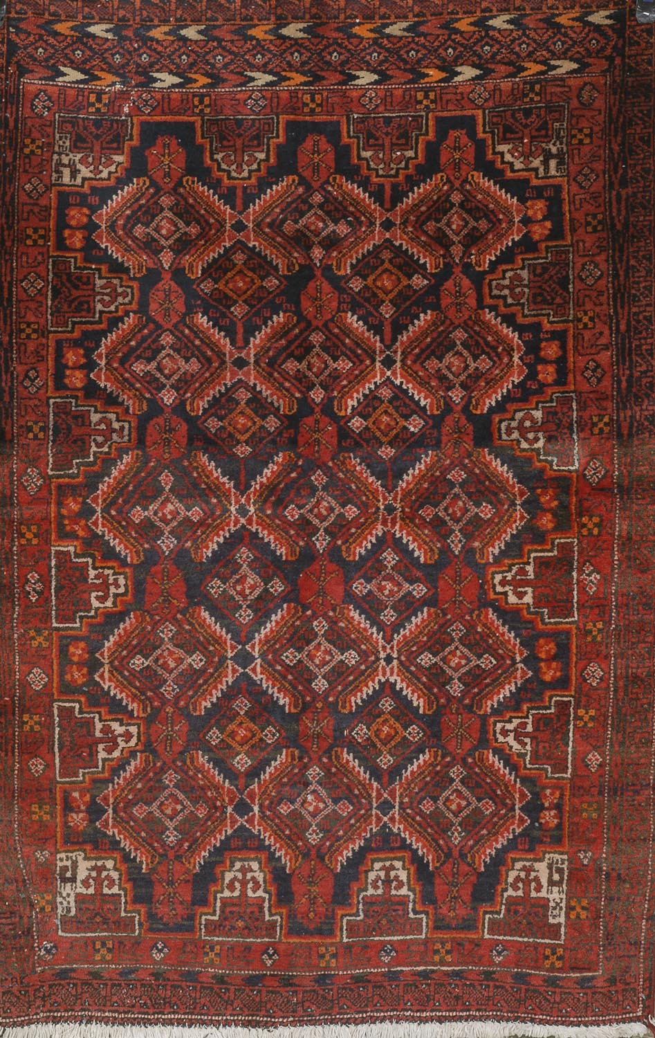 Appraisal: ORIENTAL RUG TURKOMAN ' x ' Rows of a repeated