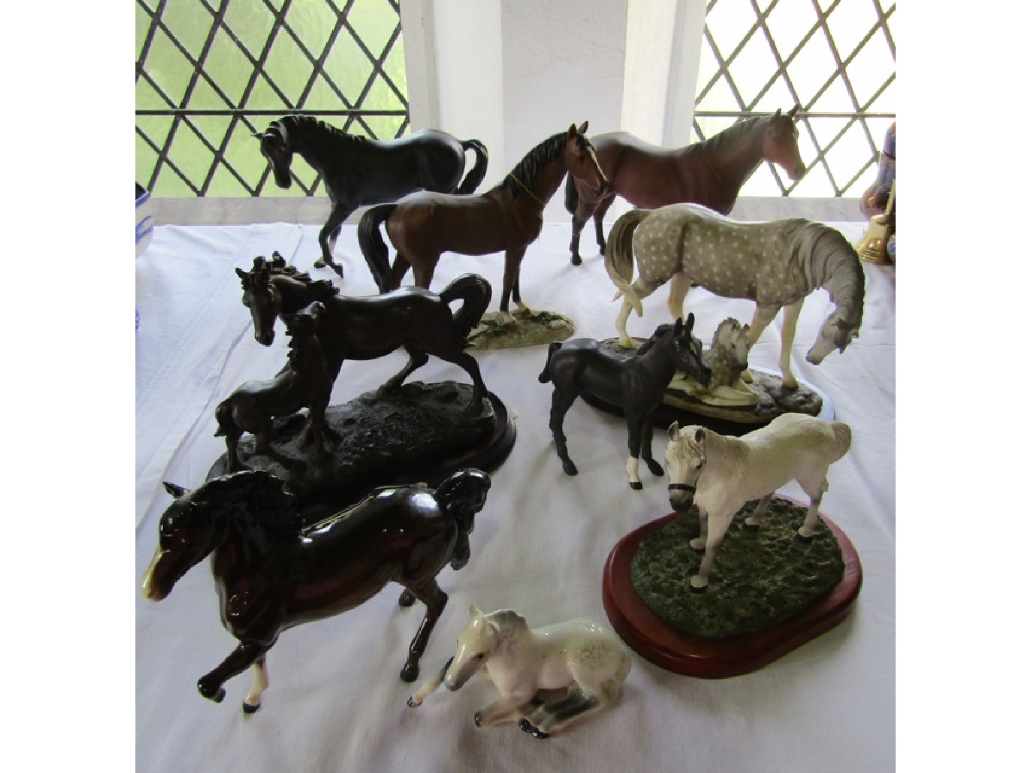 Appraisal: A collection of Beswick models of horses including a matt