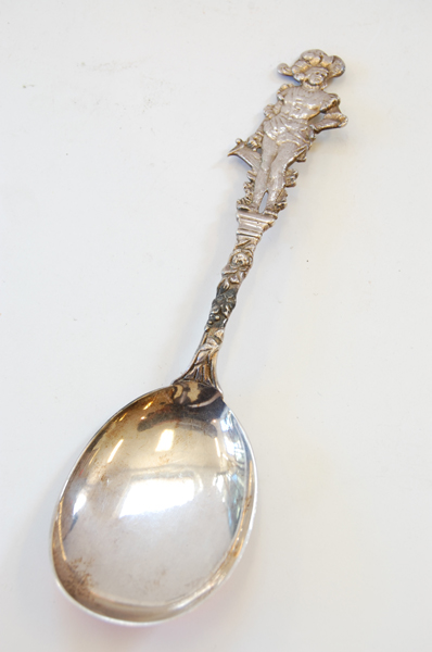 Appraisal: S SILVER FIGURAL STEM SPOON