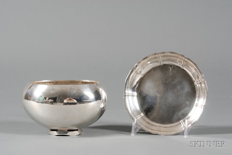 Appraisal: Two American Sterling Tablewares first half th century a Stone