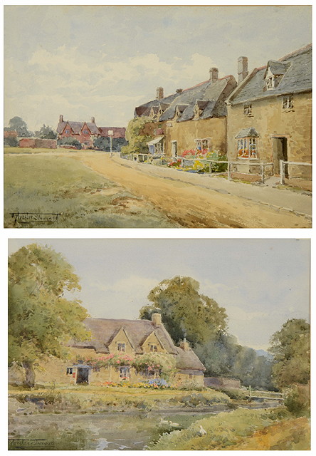 Appraisal: HENRY JOHN SYLVESTER STANNARD - 'Broadway Village Green' and 'Lower