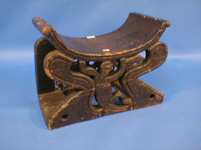 Appraisal: An African tribal carved seat