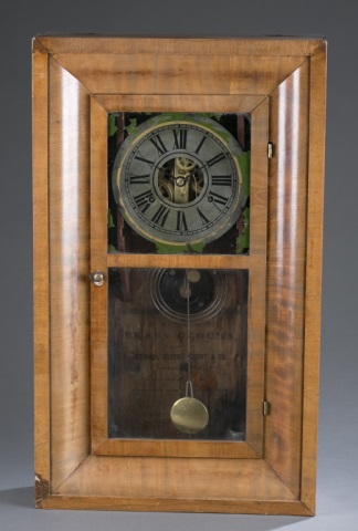 Appraisal: Jeromes Gilbert Grant Co Mantel Clock Original label adhered to