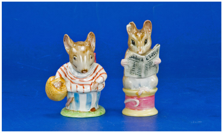 Appraisal: Beswick Beatrix Potter Figure in total Tailor of Gloucester First