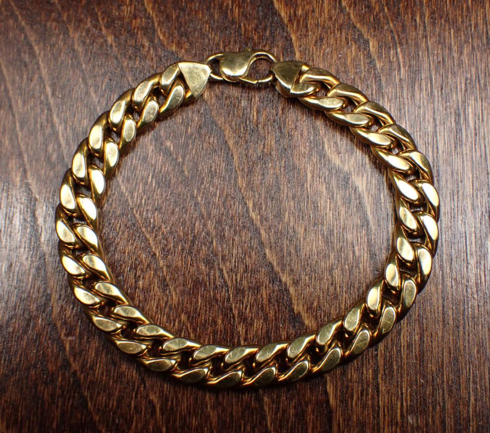 Appraisal: ITALIAN MADE FOURTEEN KARAT GOLD BRACELET The - k yellow