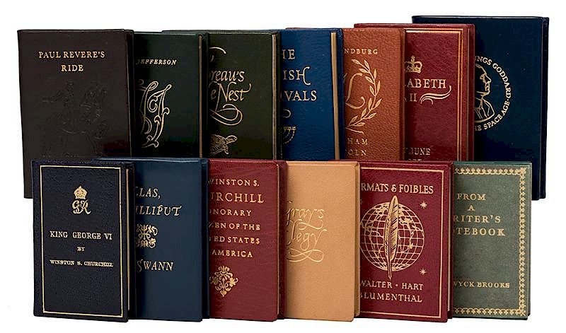 Appraisal: Group of Thirteen Miniature Books Published by Achille J St