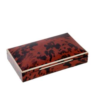 Appraisal: Maison Franck tortoise card box Maison Franck tortoise card box