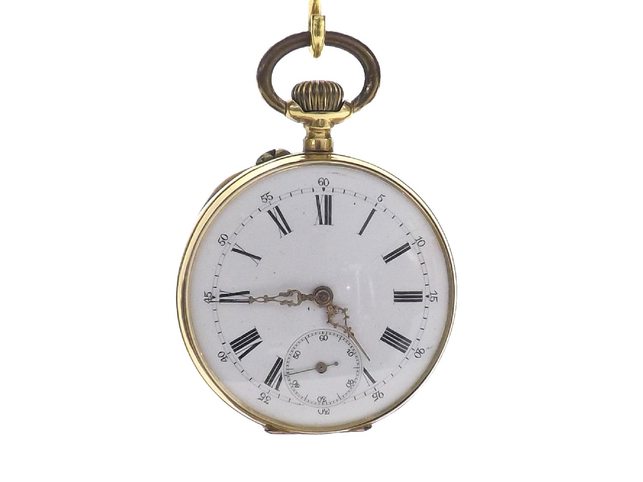 Appraisal: Continental k lever pocket watch unsigned bar movement the dial