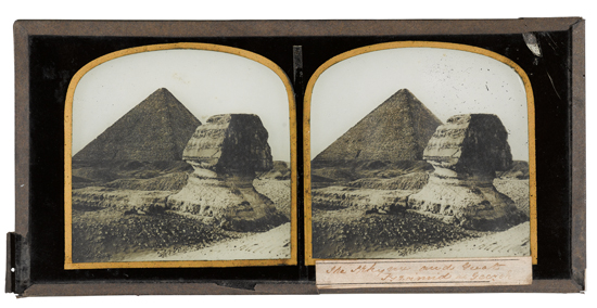 Appraisal: FRITH FRANCIS - Group of crisp glass stereoviews of scenes