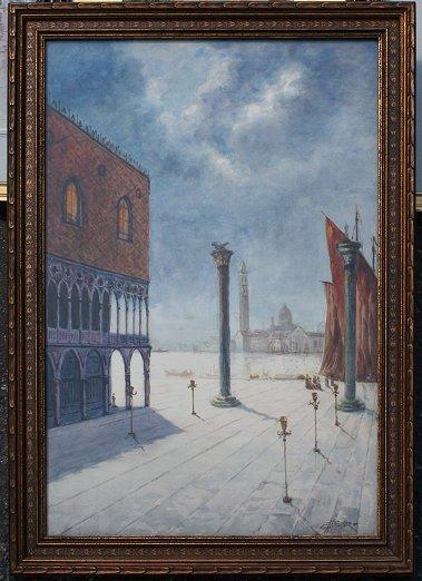 Appraisal: MEYER Emil H American - Piazza San Marco W C