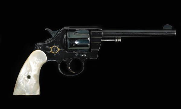 Appraisal: A very rare factory engraved and gold-inlaid Colt Model New