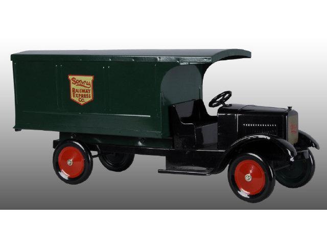 Appraisal: Pressed Steel Sonny Railway Express Van Description Circa Restoration to