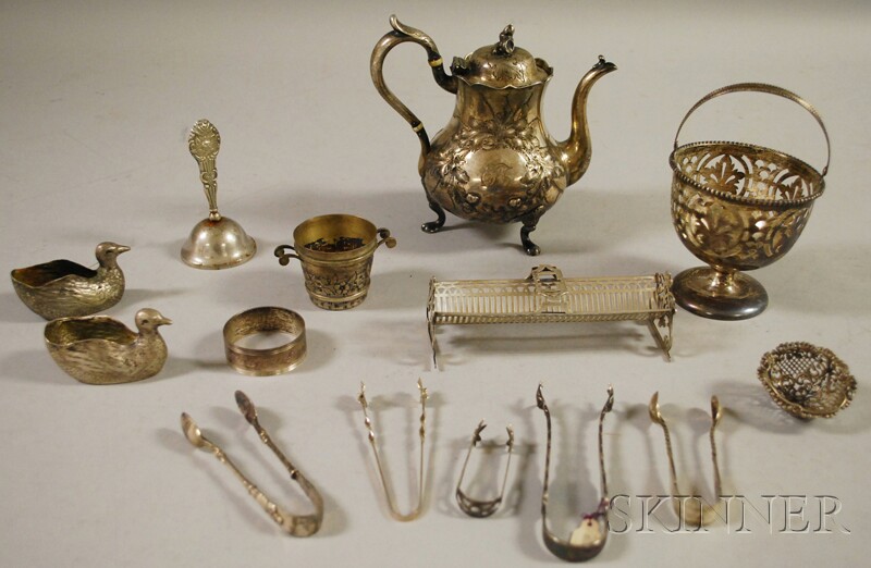 Appraisal: Small Group of Mostly Silver Tableware including a Jones Ball