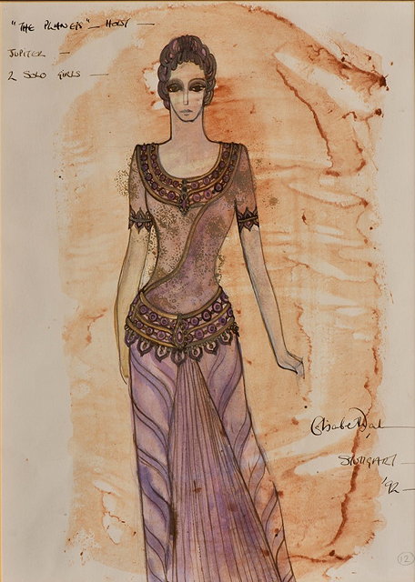 Appraisal: Elizabeth Dalton British - Costume design for Jupiter from Holst's