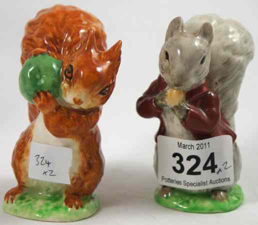 Appraisal: Beswick Beatrix Potter Figures Squirrel Nutkin and Timmy Tiptoes both