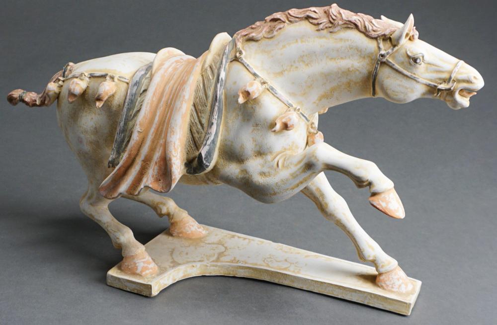 Appraisal: Chinese Tang Style Ceramic Horse L in cm