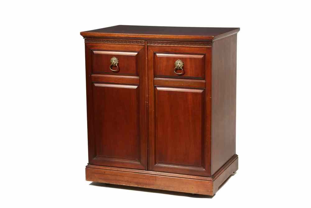 Appraisal: FLAT FILE CABINET - th c custom made mahogany cabinet