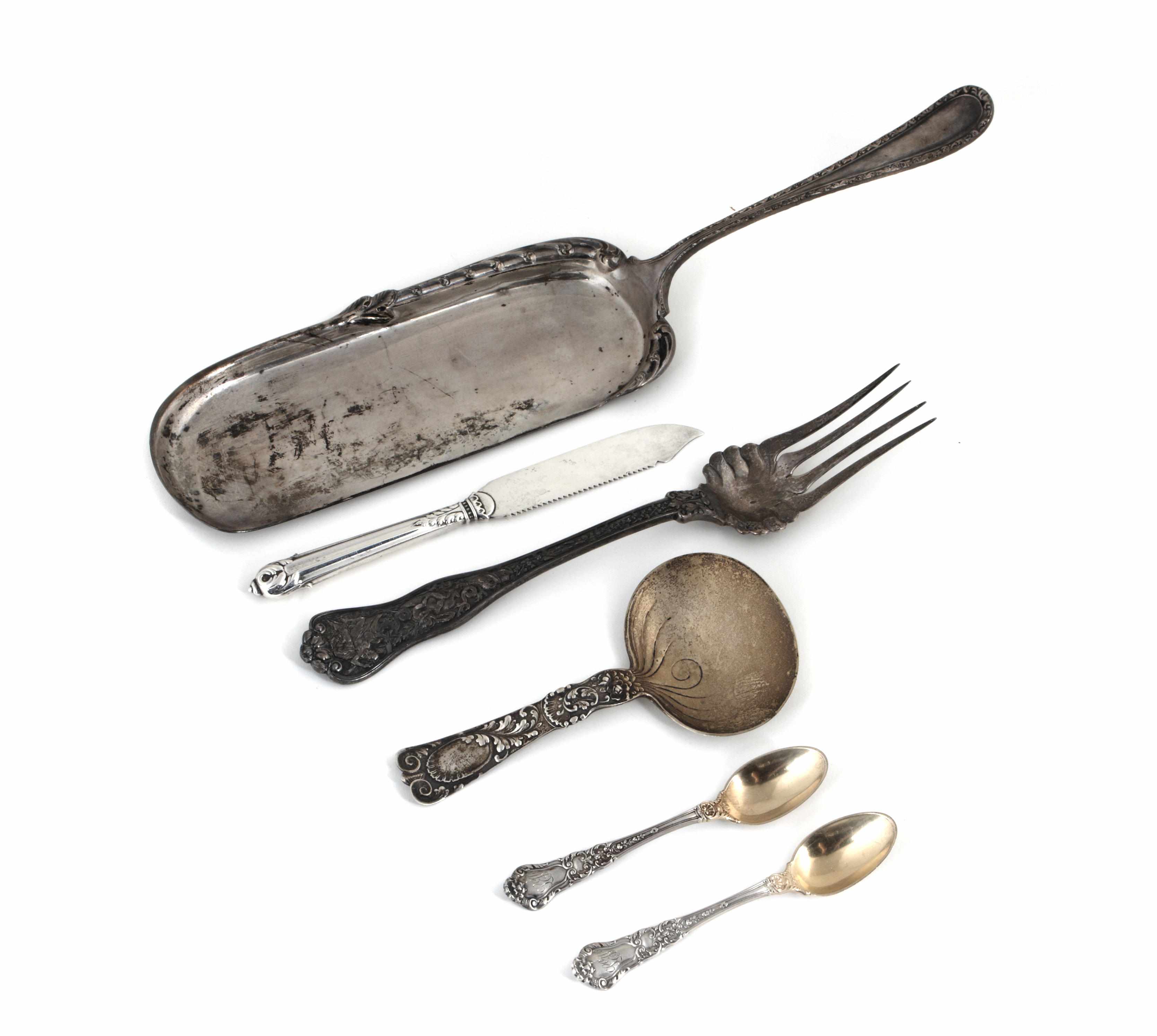 Appraisal: Property of various owners A sterling flatware group Comprising Olympian