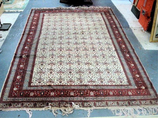 Appraisal: Finely Woven Handmade Persian Carpet Some areas of wear Estate