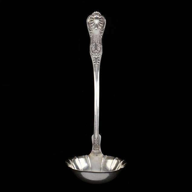 Appraisal: WHITING OLD KING STERLING SILVER SOUP LADLE Retailed by Black