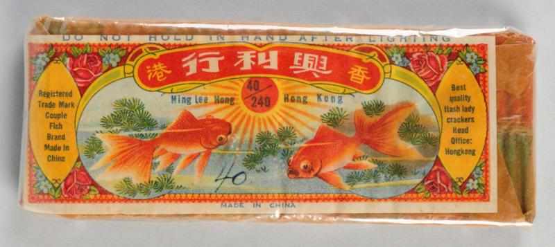 Appraisal: Couple Fish -Pack Lady Firecrackers Class Manufactured by Hing Lee