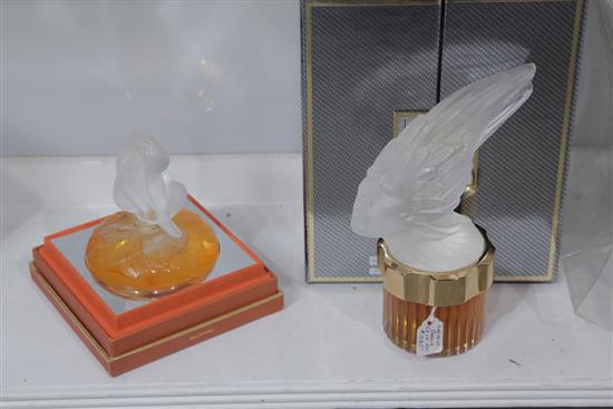 Appraisal: TWO BOTTLES OF LALIQUE PERFUME LIMITED EDITIONS LE NU AND