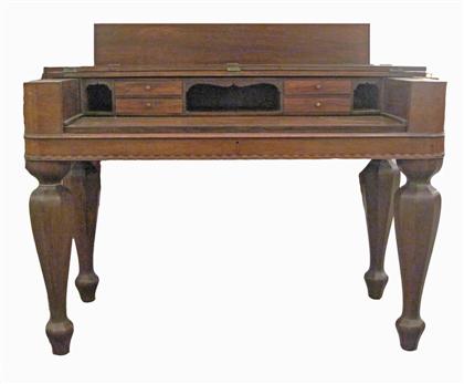 Appraisal: Rosewood spinet desk mid th century