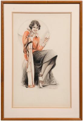 Appraisal: Charles Sheldon golfer illustration Charles Gates Sheldon American - seated