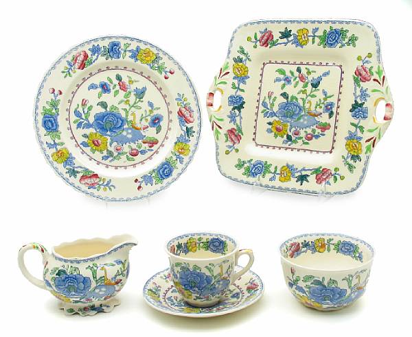 Appraisal: A group of Mason's Ironstone dinnerware in the Regency pattern