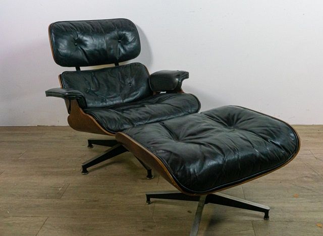 Appraisal: Eames For Herman Miller Lounge Chair and Ottoman Charles St