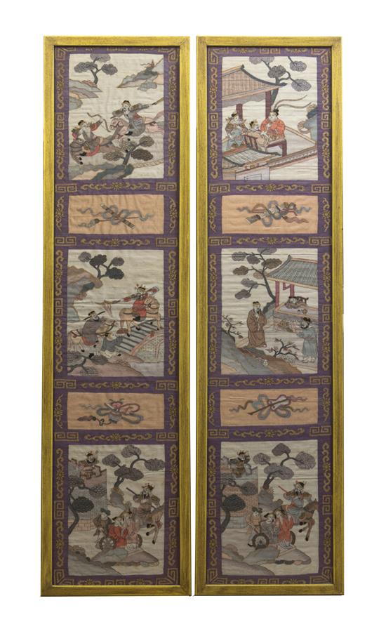 Appraisal: Sale Lot A Pair of Kesi Panels qing dynasty -