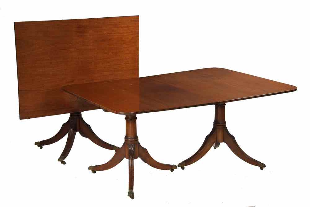 Appraisal: CUSTOM DUNCAN PHYFE DINING TABLE - Custom Mahogany Duncan Phyfe