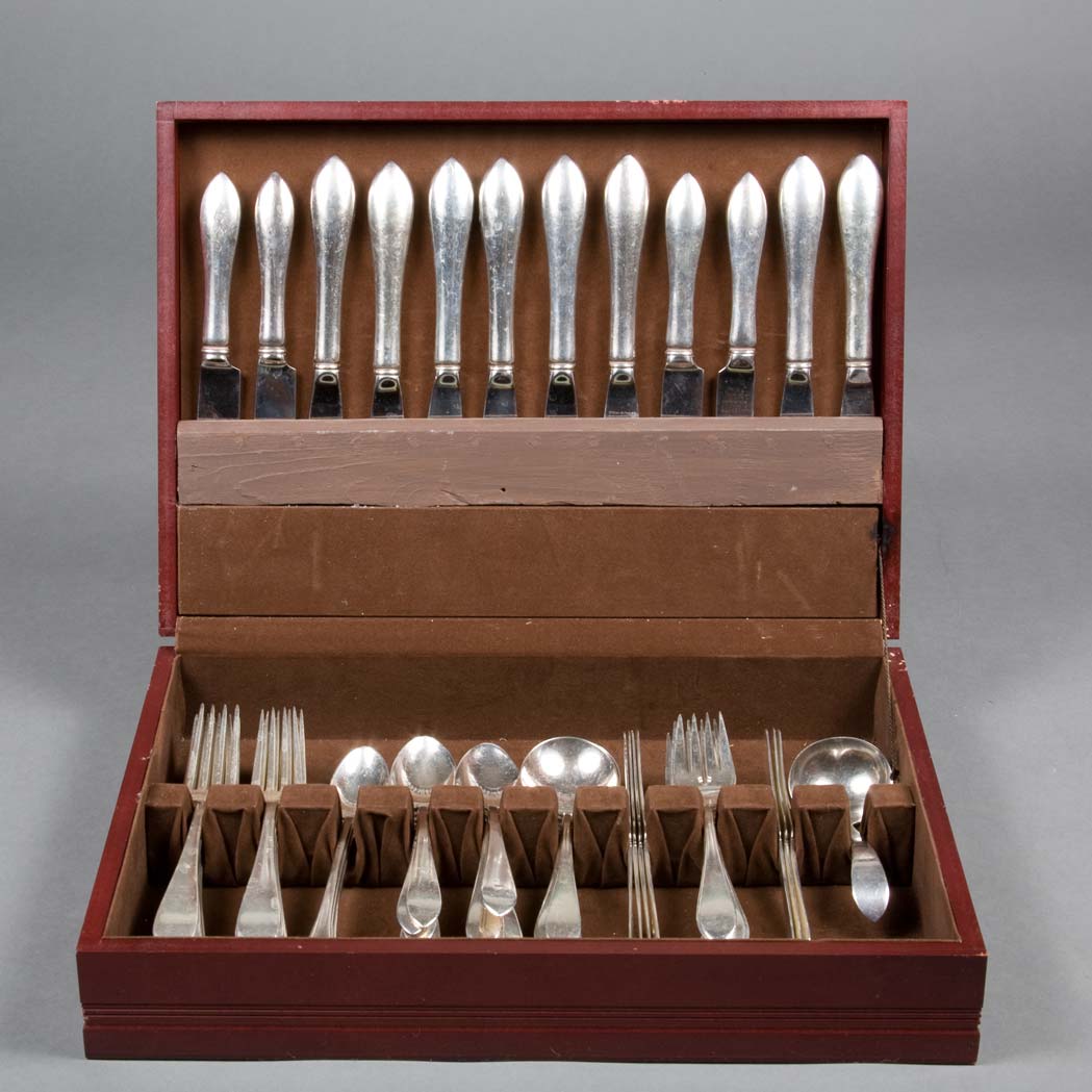 Appraisal: Dominick Haff Sterling Silver Partial Luncheon Flatware Service Total approximately