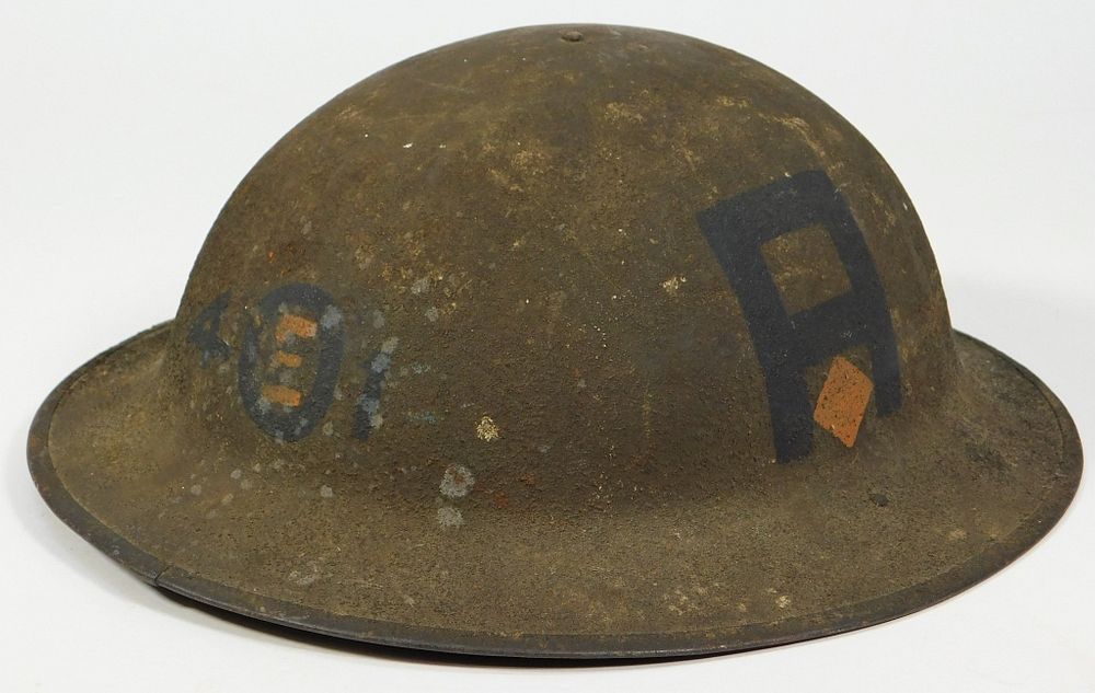 Appraisal: U S WWI st Army Painted Helmet United States C