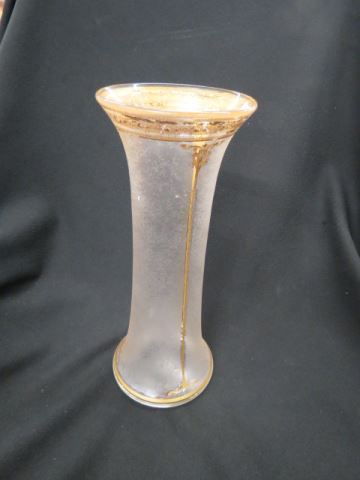 Appraisal: Honesdale Art Glass Vase cameo and gold etched excellent