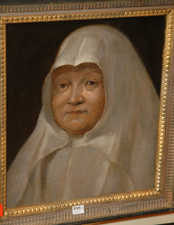 Appraisal: EUROPEAN SCHOOL PORTRAIT OF A NUN OIL ON CANVAS