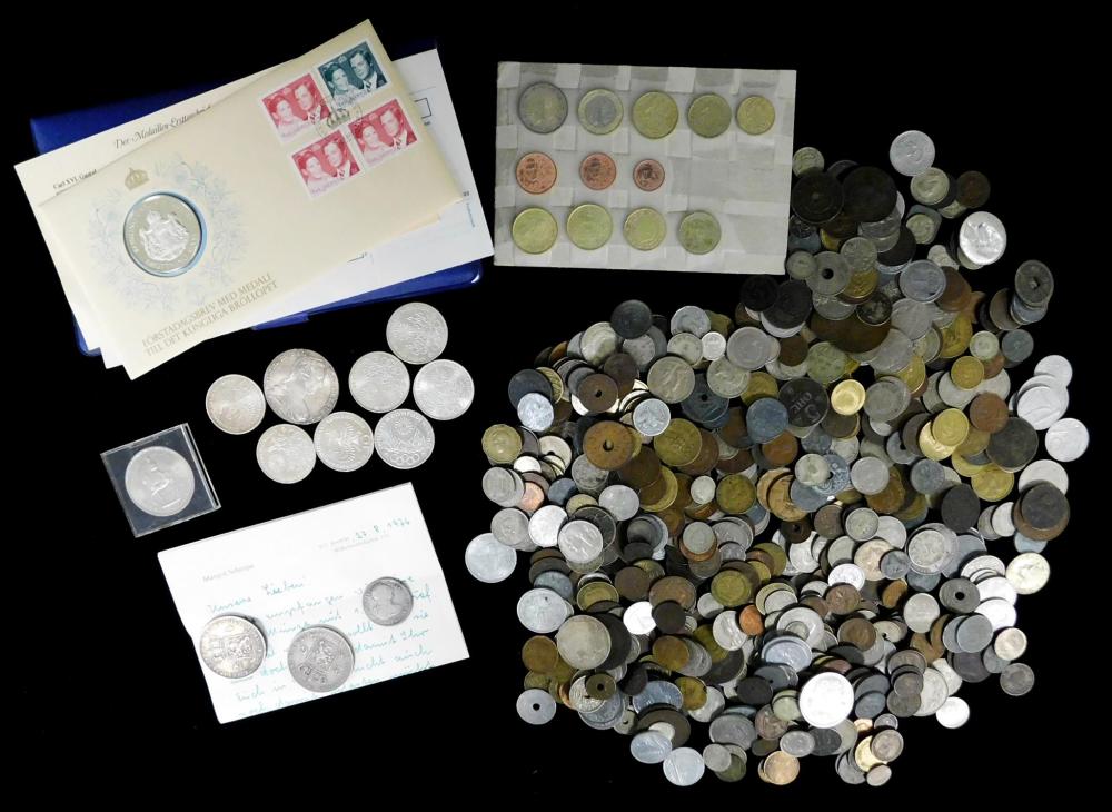 Appraisal: COINS Lot of world coins including -Mo Mexico reales in