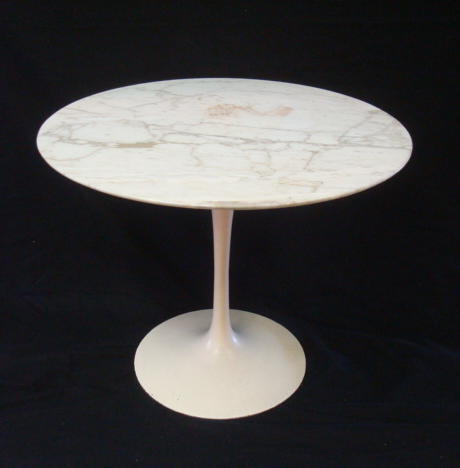 Appraisal: KNOLL Midcentury Marble Top Table From a Broadway NYC estate