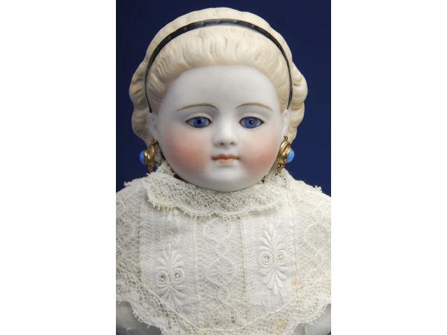 Appraisal: Simon Halbig Lady with Alice Hairstyle Germany ca untinted bisque