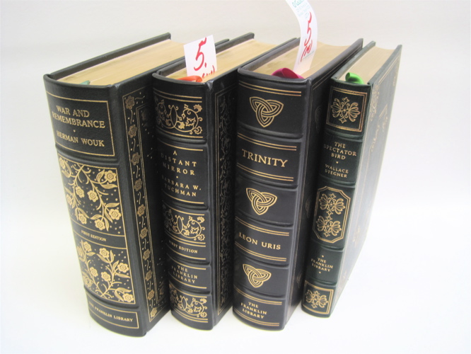 Appraisal: FOURTEEN COLLECTIBLE FIRST EDITION BOOKS all leather bound with gilt