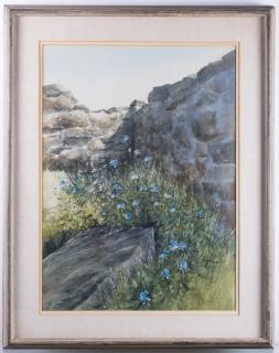 Appraisal: Ray Ellis Chickory Landscape Watercolor Framed Ray Ellis American -