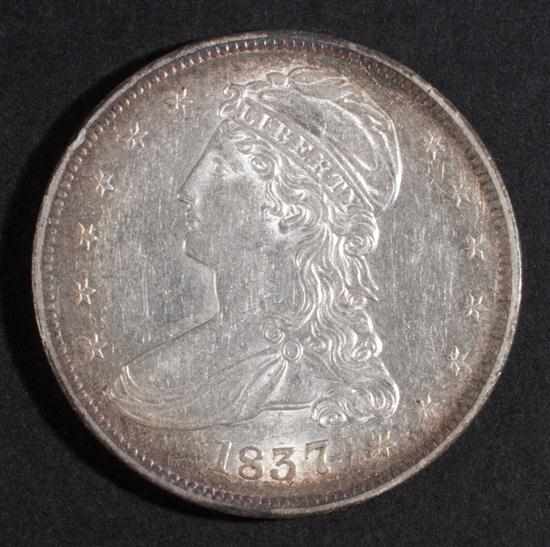 Appraisal: United States capped bust type silver half dollar AU- Estimate