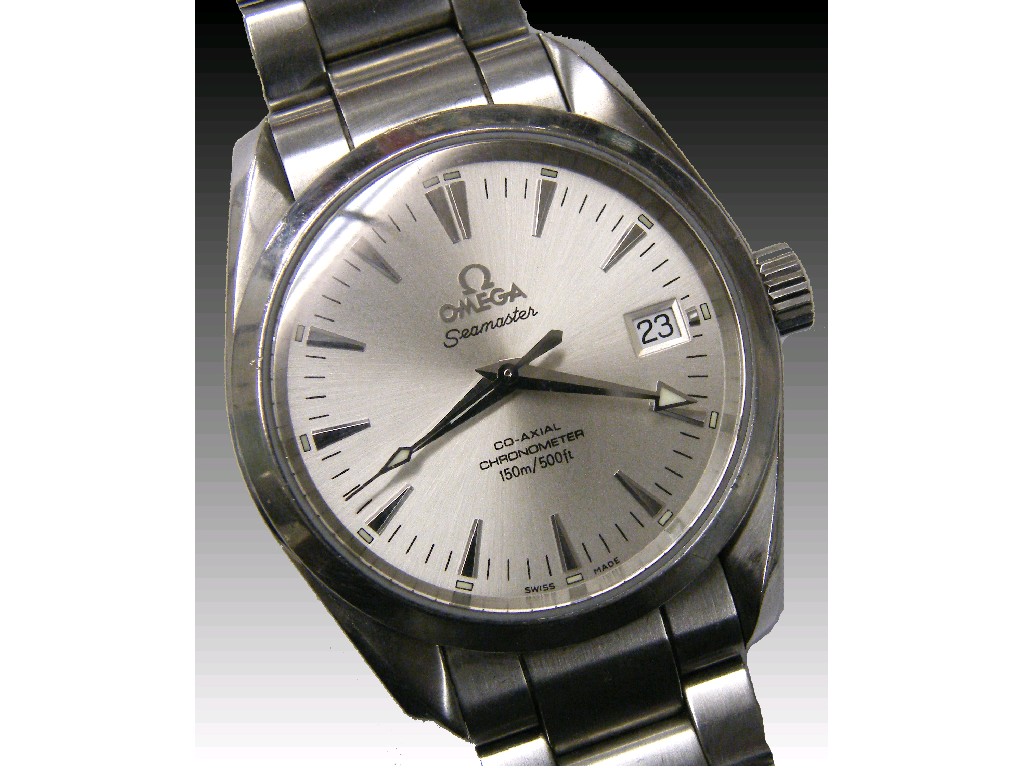 Appraisal: Omega Seamaster Co-Axial Aqua Terra chronometer stainless steel gentleman's wristwatch