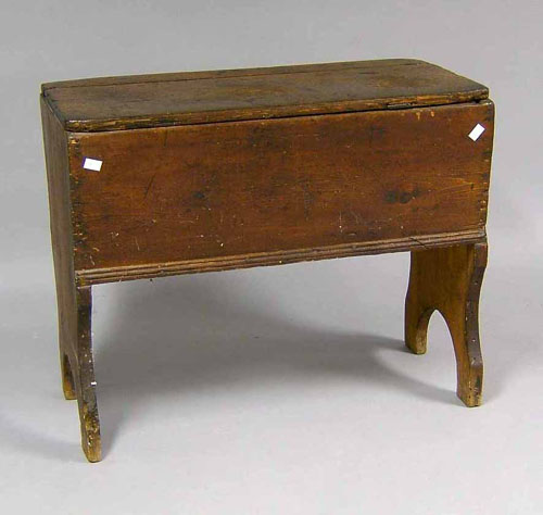 Appraisal: Pine dough box th c h w