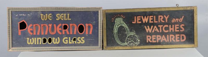 Appraisal: Lot Of Lighted Masonite Advertising Signs Including - Escolite Displays