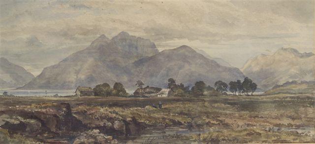 Appraisal: SCOTTISH SCHOOL LATE th EARLY th CENTURY BALLACHULISH watercolour framed