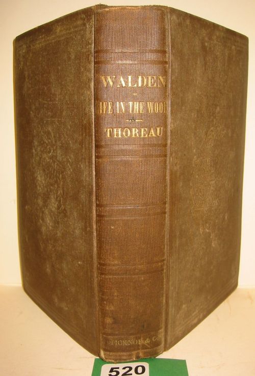 Appraisal: THOREAU HENRY DAVID Walden or Life in the Woods Title