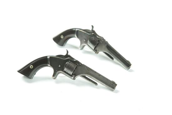 Appraisal: TWO SMITH WESSON REVOLVERS Single action caliber - '' octagonal