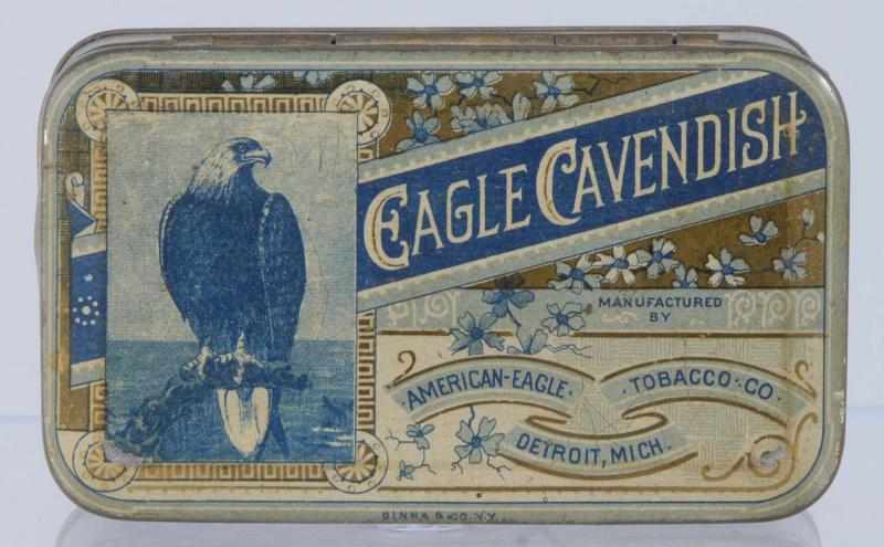 Appraisal: Eagle Cavendish Tobacco Tin Description By American Eagle Tobacco Company